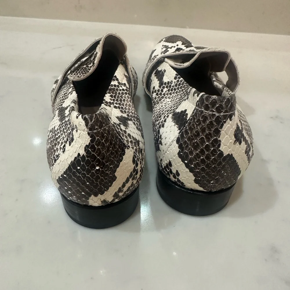 AGL Python Loafer – Luxe Italian Python-Print Slip-On | EU 38.5 (US 8.5)